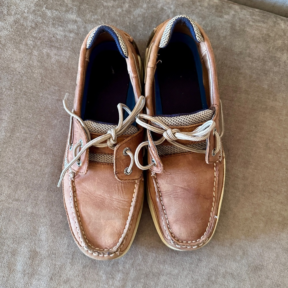 SPERRY Top-Sider Men's Shoes Billfish 2 Eye Boat Shoe, Tarpon Tan/Brown 9M
